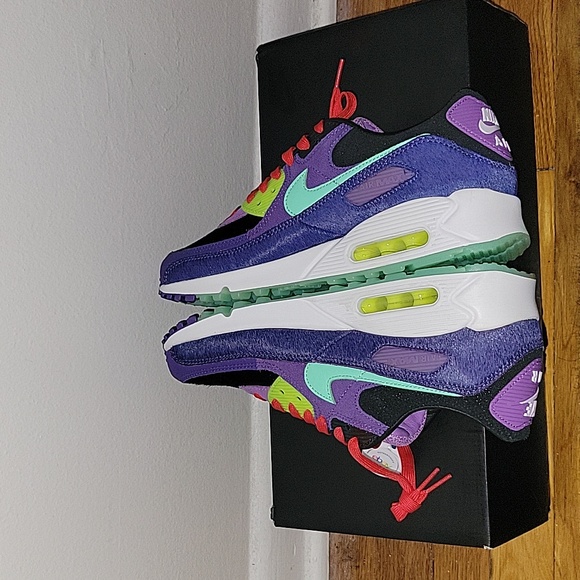 Nike Air Max 90 QS Violet Blend/Exotic Animal. US Men's 9.5 - Picture 5 of 6